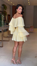 Vestido & Macaquinho Ciganinha Melinda Amarelo