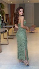 Vestido Luxo Tricot Yasmin - Brinde de Natal