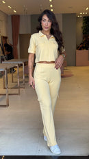 Conjunto Moletinho Blusa Polo & Calça Vera