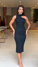 Vestido Canelado Cavado Nadya