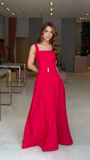 Vestido Longo Charlote Vermelho