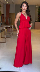 Conjunto Calça Pantalona & Cropped Elaine