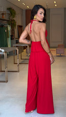 Conjunto Calça Pantalona & Cropped Elaine