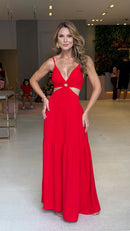 Vestido Duna Fabíola Vermelho