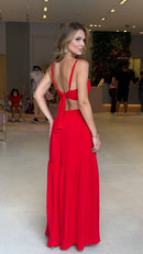 Vestido Duna Fabíola Vermelho